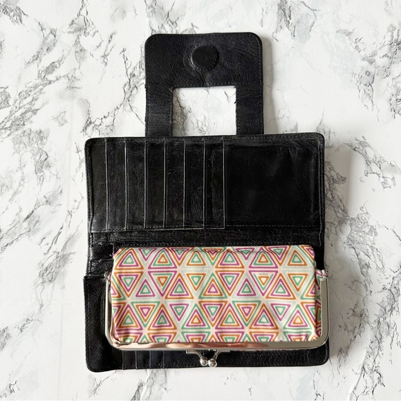 HOBO Midnight Black Leather Wallet - Picture 6 of 11